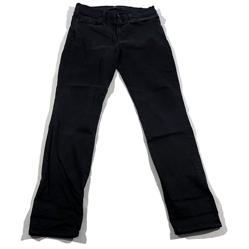 J Brand Womens Mid Rise Slim Leg Skinny Denim Stretch Jean Black Sz 29